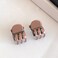 Hann 24 Pieces Double Grip Hair Clips + 2 Claw Hair Clips Metal Snap Hair Clips Hair Barrettes for Hair Making, Salon Supplies (Rose Gold)
