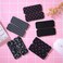 8 Pairs Hair Pad Hair Fringe Sticker Hair Sticker Clip Posts Tape Fringe Patch Hair Bang Stickers for Hair Styling Hair Accessories (Black)