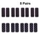 8 Pairs Hair Pad Hair Fringe Sticker Hair Sticker Clip Posts Tape Fringe Patch Hair Bang Stickers for Hair Styling Hair Accessories (Black)