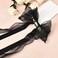 Long Hair Bows with Ribbons, Lace, Tulle and Pearls - Decorative Hair Clips, Barrettes and Hair Accessories for Women, Girls and Prom