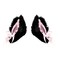 Cat Ears Hair Clip Adult Christmas Halloween Custome Hair Clips Cosplay Hair Accessories for Women Black Furry Animal Wolf Ears Party Dress Cat Ear Barrettes with Bell Bow Decor Hair Clip for Girls