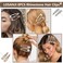 8PCS Rhinestone Hair Clips, Water Drop Crystal Hair Barrettes, Bling Metal Snap Duckbill Hairpins Sparkle Hair pin, Glittering Hair Accessories for Women Girls-Color, Gold, Silver