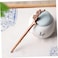 Mikinona Decorative Wooden Hair Chopsticks for Women Chinese Hair Styling Tool Elegant Hair Sticks for Bun Hairstyles Handmade Floral Design Hair Accessories