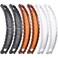 WILLBOND 6 Pieces Banana Hair Clip Clincher Combs Clip Fishtail Fish Shape Hair Clip Ponytail Banana Clip Accessory for Women Hair(Black, White, Brown)