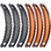 WILLBOND 6 Pieces Banana Hair Clip Clincher Combs Clip Fishtail Fish Shape Hair Clip Ponytail Banana Clip Accessory for Women Hair(Black, Brown)