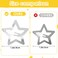12 PCS 1.6" Star Hair Clips for Girls Non Slip Star Hair Barrettes Y2K Silver Metal Hair Accessories Kawaii Snap Kids Women Decoration Face Wash Clip Decoration