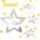 12 PCS 1.6" Star Hair Clips for Girls Non Slip Star Hair Barrettes Y2K Silver Metal Hair Accessories Kawaii Snap Kids Women Decoration Face Wash Clip Decoration