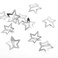 12 PCS 1.6" Star Hair Clips for Girls Non Slip Star Hair Barrettes Y2K Silver Metal Hair Accessories Kawaii Snap Kids Women Decoration Face Wash Clip Decoration