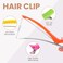12PCS Hair Clips for Styling - No Crease Hair Clips for Women - Non Slip Duck Billed Hair Roller Clips with Silicone Band - Salon Hair Sectioning Clips