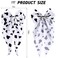 2 PCS 7In Cow Print Hair Bow Clips for Women &amp; Girls, Big Layered Long Tail White Black Hair Bow Large Hair Ribbon Barrettes Metal Clips Bowknot Aesthetic Hair Accessories