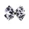 Cow Stria Hair Clips Pin Bows Milk Cow Headband Hairclip Cow Stria Girls Bow BBG34 (6 Inch)