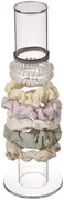 Cq acrylic Acrylic Ponytail and Scrunchie Holder Stand,Girls Bracelet Display Rack, Hair Scrunchy Holder, Vertical Bracelets and Scrunchies Holders,12 Inch High