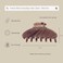 Premium Durable Acetate Hair Clip for Women - Large No Slip Claw Clip for Thick Hair   1 Piece (Mocha)