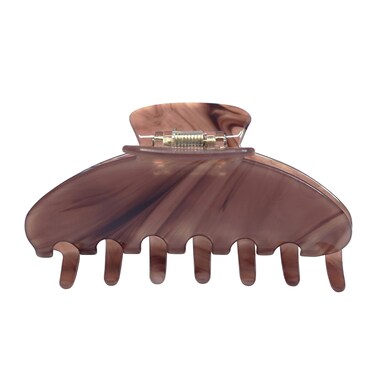 Premium Durable Acetate Hair Clip for Women - Large No Slip Claw Clip for Thick Hair   1 Piece (Mocha)