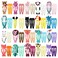 60 Pcs Hair Clips for Girls,Cute Cartoon Animal Shaped Children's Hair Accessories with Elastic Non Slip Metal Hair Bows(Snap Barrettes for Kids Teens Women)