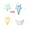 60 Pcs Colorful Hair Clips, Cute Girl Anti Slip Hair Accessories, Starlike,Butterfly,Heart Shaped Children's Button Bow Hairpin(Snap Barrettes for Kids Teens Women)