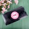 DEEKA 12 PCS 6" Big Hand-made Grosgrain Ribbon Hair Bow Alligator Clips Hair Accessories for Little Teen Toddler Girls - Black
