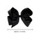 DEEKA 12 PCS 6" Big Hand-made Grosgrain Ribbon Hair Bow Alligator Clips Hair Accessories for Little Teen Toddler Girls - Black