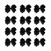 DEEKA 12 PCS 6" Big Hand-made Grosgrain Ribbon Hair Bow Alligator Clips Hair Accessories for Little Teen Toddler Girls - Black