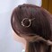 Minimalist Circle Hair Clip Barrette Gold Star Hair Clips Pin Geometric Round Circle Side Clip Barrette Multi Star Hairclip Decorative Hair Accessory for Women and Girls Headdress