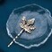 Boho Maple Leaf Hair Clip Barrette Gold Leaf Hairpin Head Clip Metal Leaves Hair Barrette Bobby Pin Gold Bridal Hair Accessories for Women and Girl Headdress
