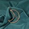 Boho Metal Crescent Hairclip Barrette - Gold Hollow Minimalist Half Moon Side Clip Pin, Decorative Hair Accessories for Women and Girls Headdress