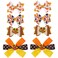8pcs Autumn Hair Accessories Autumn Hair Clips Hair Bow Thanksgiving Hairpin Turkey Hairpin Fallen Leaves Hair Bow for Girls Party Prom Hairpin Autumn Party Hair Accessories Special Headdress