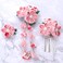 Lurrose Japanese Kimono Flower Hair Clips Tassel Hair Hairpins, 3Pcs Pink Metal Hair Accessories for Women