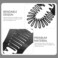 FOMIYES 4pcs Banana clip Interlocking Flexible Hair Combs Clips Ponytail Hair Clincher Two Sides Hair Accessories Head Tooth Hair Hoop Hairband for Women Black