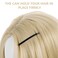 COHEALI 50pcs Simple Black Metal Painting Bobby Pin Classic Diy Hairpins Hair Accessory For Women