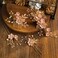 Handmade Rhinestone Floral Hair Comb Set - Bridal Headpiece, Hair Accessories, Hair Pins, and Hair Clips for Wedding Dress (Pink)