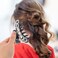 Large Rhinestones Jaw Clips Strong Hair Claw Clips Hair Clamps Hair Accessories for Women (Black White)