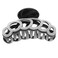Large Rhinestones Jaw Clips Strong Hair Claw Clips Hair Clamps Hair Accessories for Women (Black White)