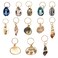 HEALLILY Beavorty 13pcs Hair Rings Jewelry Pendant Ocean Conch Shell Hair Accessories Hair Cuffs Decorations Charms for Twist Crochet Braiding Hair Clips