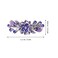 LALAFINA Hair Clip 1pc, Flower Rhinestone Hair Barrettes, Crystal Rhinestones Barrettes, Vintage Spring French Hair Clips for Women Ladies, Purple