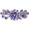 LALAFINA Hair Clip 1pc, Flower Rhinestone Hair Barrettes, Crystal Rhinestones Barrettes, Vintage Spring French Hair Clips for Women Ladies, Purple