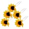 AKOAK 10 Pieces Sunflower Hairpins, Daisy Flower Hairpins for Women and Girls, Bride/Bridesmaid Weddings, Balls, Banquets, Gifts for Parties