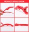 AKOAK 6 PCS Professional Anti slip Crocodile Clip - Large Styling Hair Clip for Women's Thick Hair, Dyeing or Hair Care Partition Positioning Clip, Salon DIY Accessories (Red)