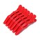 AKOAK 6 PCS Professional Anti slip Crocodile Clip - Large Styling Hair Clip for Women's Thick Hair, Dyeing or Hair Care Partition Positioning Clip, Salon DIY Accessories (Red)