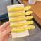 AKOAK 6 PCS Professional Anti slip Crocodile Clip - Large Styling Hair Clip for Women's Thick Hair, Dyeing or Hair Care Partition Positioning Clip, Salon DIY Accessories (Yellow)