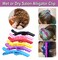AKOAK 6 PCS Professional Anti slip Crocodile Clip - Large Styling Hair Clip for Women's Thick Hair, Dyeing or Hair Care Partition Positioning Clip, Salon DIY Accessories (Black)