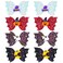 8Pcs Halloween Hair Accessories Headdress Witch Hat Hair Clip Pumpkin Hair Bow Ghost Hair Barrette Bat Moon Glitter Hair Bow Girls Party Dance Hair Barrettes Cartoon Hair Grips