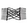4 Pieces Beads Hair Combs Magic Elastic Hair Clips Stretchy Hair Comb Double Clips for Women Hair Accessory