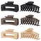 6 Pack Claw Clips Hair Clips 4 Inch Hair Claws for Thick Hair Large Matte Hair Clips for Women Strong Hold Banana Clips