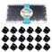 Hoyols 48 Pcs Black Mini Hair Claw Clips, Non-Slip Jaw Clamps for Women Girls, Secure Hold for Fine Short Medium Thick Hair, Styling Accessories in Plastic Box Bulk