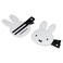 Kawaii Miffychan Hair Clips - Japanese Hair Pins for Girls &amp; Women - Cute Hair Accessories Made in Japan (Set of 2) (No,1(Bright Orange Backing Card))