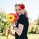 12 Pack Flamenco Dancer Mexican Red Rose Flower Brooches Pins Alligator Hair Clips Barrettes Prom Party Wedding Bridal Hair Accessories Headpieces for Women Girls