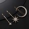 Beaupretty Stars and Moon Hair Accessories: 6 Pieces Rhinestone Metal Alloy Hair Clips, Hairpins for Women Girls (Gold)