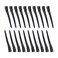 20 Pcs 3.5 Inches Duck Bill Hair Clips Black Metal Alligator Curl Clips with Holes Styling Clips for Salon Hair Extensions