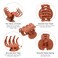 AWAYTR Small Claw Clips for Thin Hair, 1.6 " Matte Cute Hair Clips for Women, Double Row Teeth Jaw Clips for Hair, 12 Pcs Hair Clamps for Girls